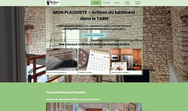 Artisan plaquiste dans le Tarn (SARL Artuso)